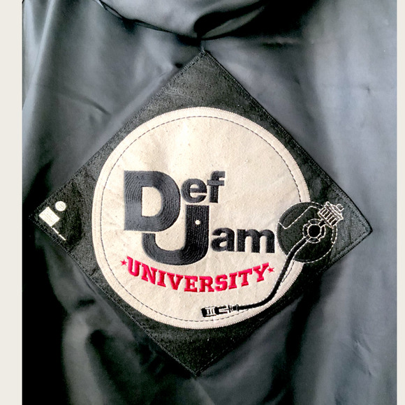 Def Jam University Hooded 3XL Mens Puffer Bomber Jacket Y2K 1984 - Picture 8 of 14